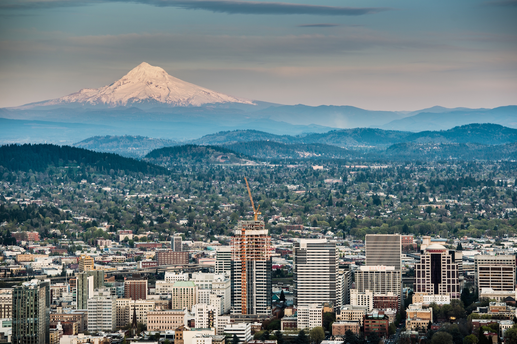 Overview of Downtown Portland